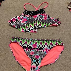 wonder nation girls swim set - xxl/18